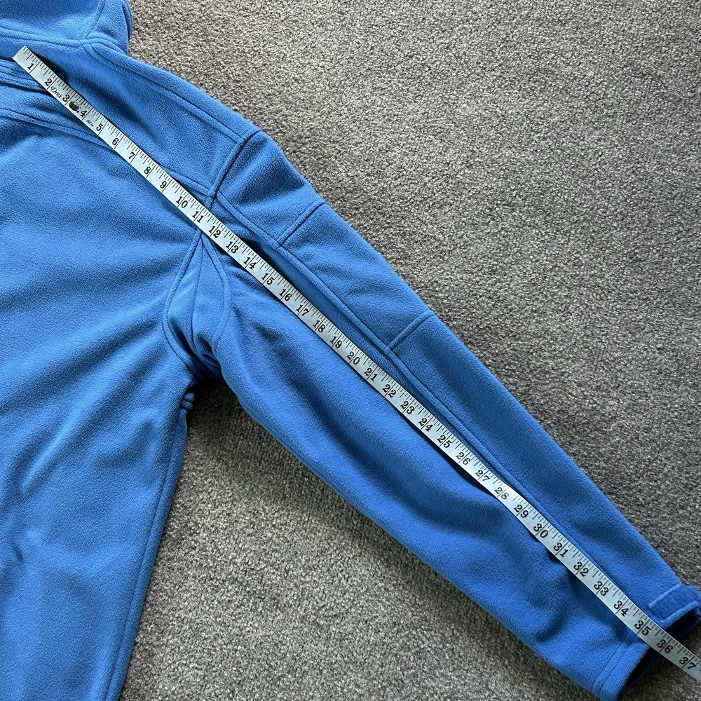 Duluth Trading Jacket Mens Large Tall Blue Shoremans Fleece Gridlock Full Zip - Picture 6 of 8